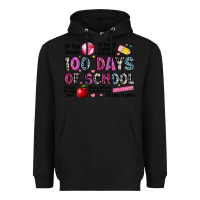 Black 100 days of school Heavyweight Hoodie - LillyAllenDesigns
