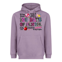 Lavender 100 days of school Heavyweight Hoodie - LillyAllenDesigns