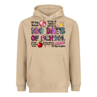 Mushroom 100 days of school Heavyweight Hoodie - LillyAllenDesigns