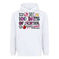 White 100 days of school Heavyweight Hoodie - LillyAllenDesigns