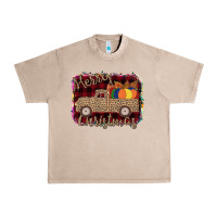 French Oak Merry Christmas Truck Urban Heavy Tee - Bettercallsaul