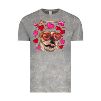 Valentine's Day  Brown English Bulldog Vintage Tee | Teevron