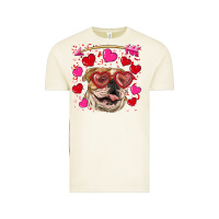 Vintage Arctic valentine's day  brown english bulldog Vintage Tee - RanaPortraitStore