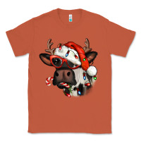 Copper Christmas cow with antlers Classic Tee - Jasminsmagicworld