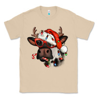 Mushroom Christmas cow with antlers Classic Tee - Jasminsmagicworld