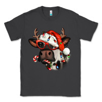 Smoke Christmas cow with antlers Classic Tee - Jasminsmagicworld