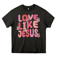 Asphalt love like jesus Heavy Core Tee - MaliasSmallBusiness