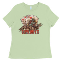 Matcha long live cowboys cards Ladies Tee - NancyCooperArtShop
