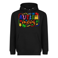 Black autism mom Heavyweight Hoodie - LillyAllenDesigns