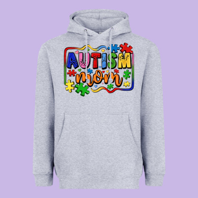 Autism Mom Heavyweight Hoodie Designed By Lillyallendesigns