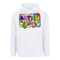 White autism mom Heavyweight Hoodie - LillyAllenDesigns