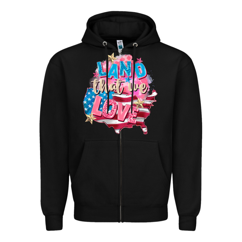 Merica Leopard Lightning Bolt Zipper Hoodie by FaDigitalArtStudio | Teevron