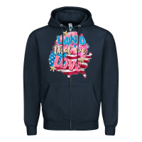 Navy Merica leopard lightning bolt Zipper Hoodie - FaDigitalArtStudio