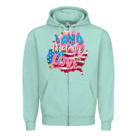 Seafoam Merica leopard lightning bolt Zipper Hoodie - FaDigitalArtStudio