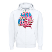 White Merica leopard lightning bolt Zipper Hoodie - FaDigitalArtStudio