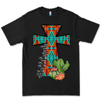 Black aztec cactus cross Premium Tee - JahusDesignShop