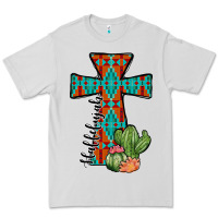 Dove Grey aztec cactus cross Premium Tee - JahusDesignShop
