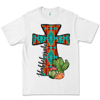 White aztec cactus cross Premium Tee - JahusDesignShop