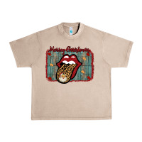 French Oak Merry Christmas Lips Santa Urban Heavy Tee - Bettercallsaul