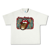 Pistachio Merry Christmas Lips Santa Urban Heavy Tee - Bettercallsaul