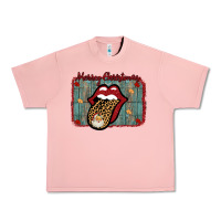 Salmon Merry Christmas Lips Santa Urban Heavy Tee - Bettercallsaul