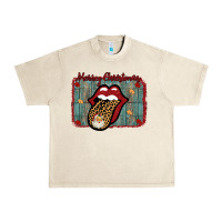 Sandshell Merry Christmas Lips Santa Urban Heavy Tee - Bettercallsaul