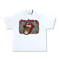 White Merry Christmas Lips Santa Urban Heavy Tee - Bettercallsaul