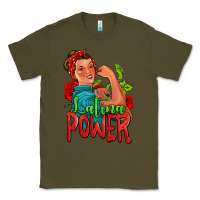 Army Green latina power strong woman Classic Tee - Jasminsmagicworld