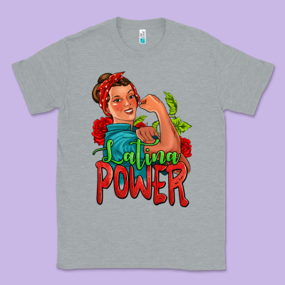 Latina Power Strong Woman Classic Tee Designed By Jasminsmagicworld