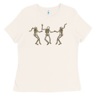 Bone dancing skeletons Ladies Tee - MaliasSmallBusiness
