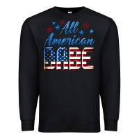 Black All American Babe Premium Sweatshirt - LillyAllenDesigns