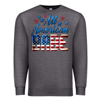 Charcoal Heather All American Babe Premium Sweatshirt - LillyAllenDesigns