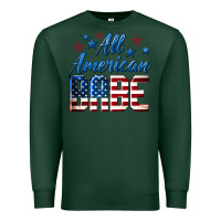 Sports Green All American Babe Premium Sweatshirt - LillyAllenDesigns