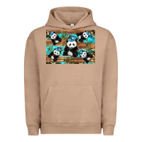Pigment Burro Camouflage Baby Panda Urban Hoodie - Artiststas