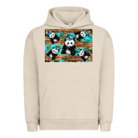 Pigment French Oak Camouflage Baby Panda Urban Hoodie - Artiststas