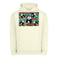 Pigment Pistachio Camouflage Baby Panda Urban Hoodie - Artiststas