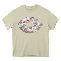 Mossy baseball lips Heavy Core Tee - AdoDesignShop