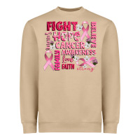 Mushroom cancer awareness fight believe hope survive Heavyweight Sweatshirt - CowGirlArtShop