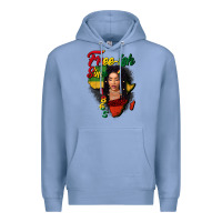 Colony Blue Free-ish since 1865 black woman Premium Hoodie - FaDigitalArtStudio