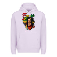 Lilac Free-ish since 1865 black woman Premium Hoodie - FaDigitalArtStudio