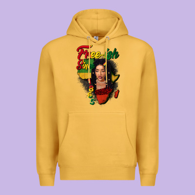 Free-ish Since 1865 Black Woman Premium Hoodie Designed By Fadigitalartstudio