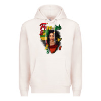 Pale Pink Free-ish since 1865 black woman Premium Hoodie - FaDigitalArtStudio