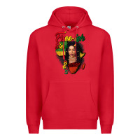 Red Free-ish since 1865 black woman Premium Hoodie - FaDigitalArtStudio