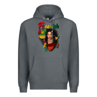 Rock Free-ish since 1865 black woman Premium Hoodie - FaDigitalArtStudio