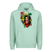 Seafoam Free-ish since 1865 black woman Premium Hoodie - FaDigitalArtStudio