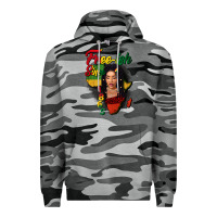 Slate Camo Free-ish since 1865 black woman Premium Hoodie - FaDigitalArtStudio