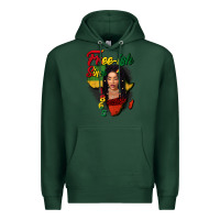 Sports Green Free-ish since 1865 black woman Premium Hoodie - FaDigitalArtStudio