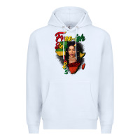 White Free-ish since 1865 black woman Premium Hoodie - FaDigitalArtStudio