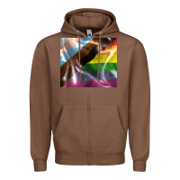 Chestnut Pride flag Zipper Hoodie - FaDigitalArtStudio