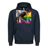 Navy Pride flag Zipper Hoodie - FaDigitalArtStudio